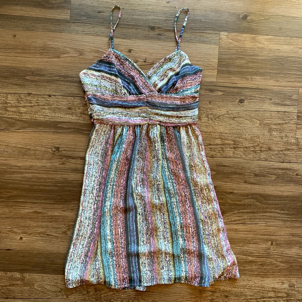 Staring at Stars Casual Dress A-Line Blue Print
